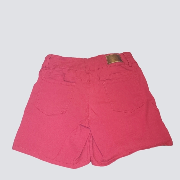 Y2K Style pink Denim high waisted shorts size 14 - Picture 2 of 8